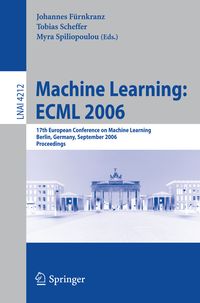 Produktbild: Machine Learning: ECML 2006