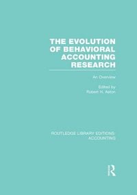 Produktbild: The Evolution of Behavioral Accounting Research (RLE Accounting)