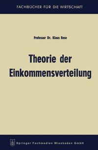 Produktbild: Theorie der Einkommensverteilung