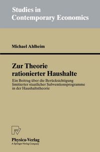 Produktbild: Zur Theorie rationierter Haushalte