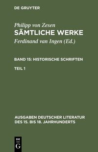 Produktbild: Historische Schriften. Erster Teil