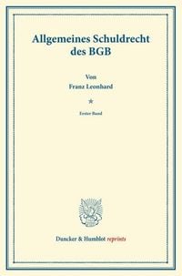 Produktbild: Allgemeines Schuldrecht des BGB.