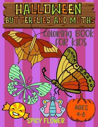Produktbild: Halloween butterflies coloring book for kids ages 4-8