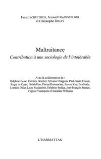 Produktbild: Maltraitance-Contribution a une sociolog