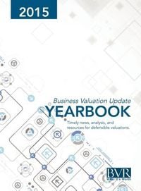 Produktbild: Business Valuation Update Yearbook 2015