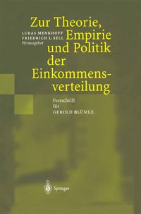 Produktbild: Zur Theorie, Empirie und Politik der Einkommensverteilung
