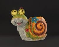 Produktbild: LED Gartenfigur Schnecke Mod. Blinky Eyes, solarbetriebene Gartendekoration mit leuchtenden Augen