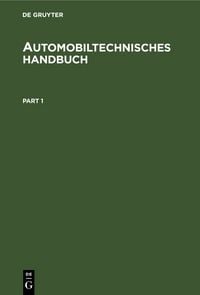Produktbild: Automobiltechnisches Handbuch