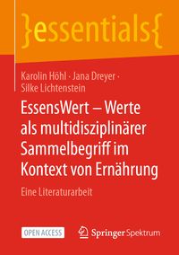 Produktbild: EssensWert - Werte als multidisziplin&auml;rer Sammelbegriff im Kontext von Ern&auml;hrung