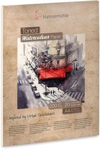Produktbild: Hahnem&uuml;hle Papier Toned Watercolour Paper, DIN A4, 200 g/m&sup2;