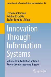 Produktbild: Innovation Through Information Systems