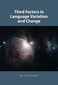 Produktbild: Third Factors in Language Variation and Change