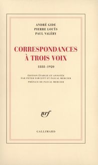 Produktbild: Correspondances &agrave; trois voix (1888-1920)
