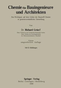 Produktbild: Chemie f&uuml;r Bauingenieure und Architekten
