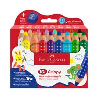 Produktbild: Faber-Castell Buntstifte Grippy 16er Set mit Spitzer