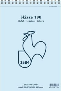 Produktbild: Hahnem&uuml;hle Papier Skizze 190, DIN A 4, 190 g/m&sup2;