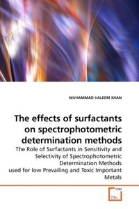 Produktbild: KHAN, M: The effects of surfactants on spectrophotometric de