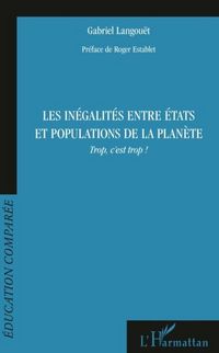 Produktbild: Les inegalites entre etats et populations de la planete