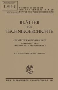 Produktbild: Bl&auml;tter f&uuml;r Technikgeschichte