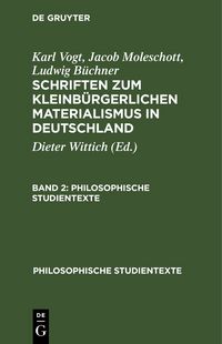 Produktbild: Schriften zum kleinb&uuml;rgerlichen Materialismus in Deutschland. Band 2