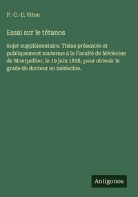 Produktbild: Essai sur le t&eacute;tanos