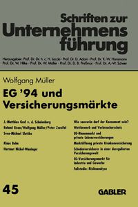 Produktbild: EG &rsquo;94 und Versicherungsm&auml;rkte