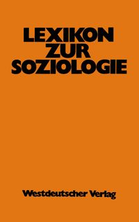 Bild vom Artikel Lexikon zur Soziologie vom Autor Werner Fuchs-Heinritz