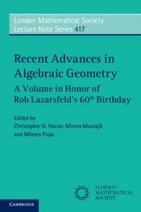 Produktbild: Recent Advances in Algebraic Geometry
