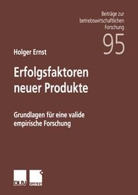 Produktbild: Erfolgsfaktoren neuer Produkte