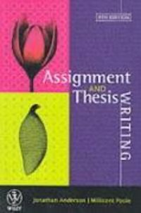 Produktbild: Anderson, J: Assignment & Thesis Writing