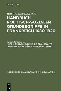 Produktbild: Analyse, Exp&eacute;rience. Cosmopolite, Cosmopolitisme. D&eacute;mocratie, D&eacute;mocrates