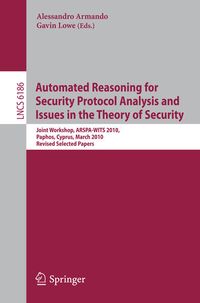 Produktbild: Automated Reasoning for Security Protocol Analysis and Issues in the Theory of Security