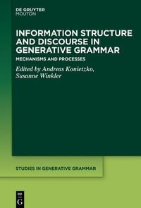 Produktbild: Information Structure and Discourse in Generative Grammar