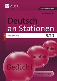Produktbild: Deutsch an Stationen SPEZIAL Textsorten 9-10