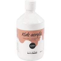 Produktbild: Creativ Company Acrylfarbe Gl&auml;nzend, Wei&szlig;, 500 ml/ 1 Fl.