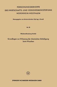 Produktbild: Grundlagen zur Erfassung der chemischen Sch&auml;digung beim Waschen