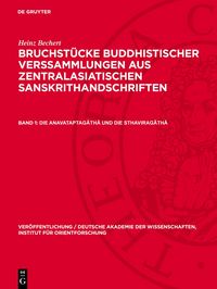 Produktbild: Die Anavataptagāthā und die Sthaviragāthā