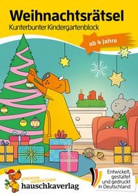 Produktbild: Weihnachtsr&auml;tsel &ndash; Kunterbunter Kindergartenblock ab 4 Jahre