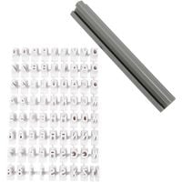 Produktbild: Creativ Company Stempel-Set, Buchstaben, Zahlen, H 6 mm, wei&szlig;, 1 Set