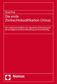 Produktbild: Die erste Zivilrechtskodifikation Chinas