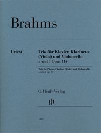 Produktbild: Johannes Brahms - Klarinettentrio a-moll op. 114 f&uuml;r Klavier, Klarinette (Viola) und Violoncello