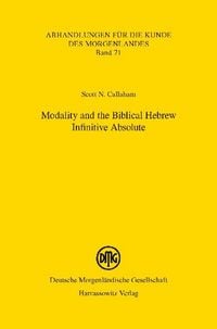 Produktbild: Modality and the Biblical Hebrew Infinitive Absolute
