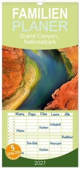 Produktbild: Familienplaner 2027 - Grand Canyon, Nationalpark mit 5 Spalten (Wandkalender, 21 x 45 cm) CALVENDO