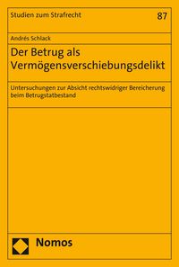 Produktbild: Der Betrug als Verm&ouml;gensverschiebungsdelikt