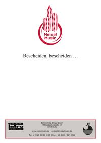 Produktbild: Bescheiden, bescheiden ...