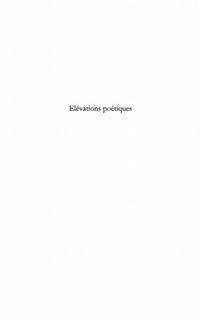 Produktbild: Elevations poetiques
