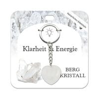 Produktbild: Bergkristall Herz Schl&uuml;sselanh&auml;nger