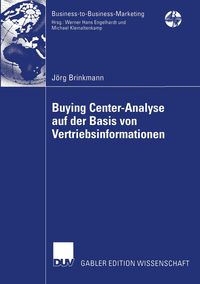 Bild vom Artikel Buying Center-Analyse auf der Basis von Vertriebsinformationen vom Autor Jörg Brinkmann