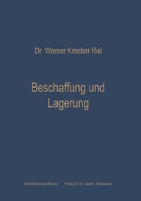 Produktbild: Beschaffung und Lagerung