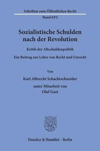 Produktbild: Sozialistische Schulden nach der Revolution.